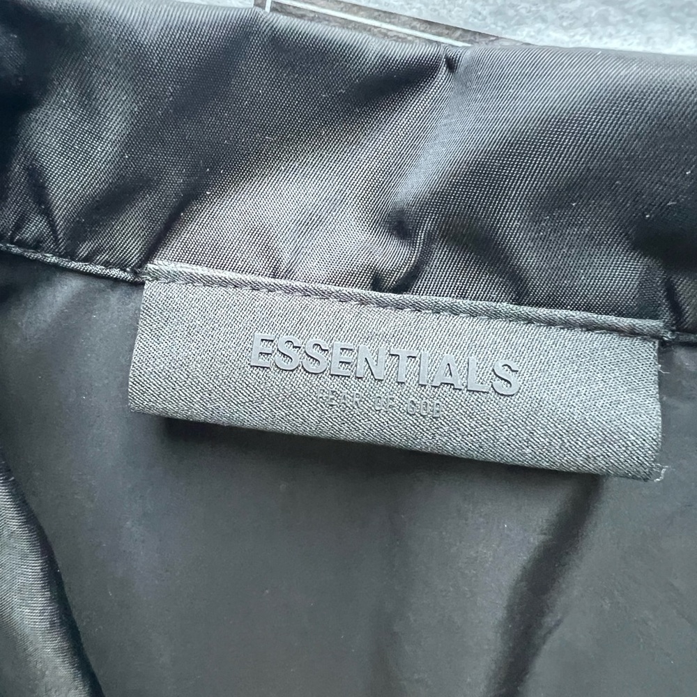 Essentials Black Windbreaker Jacket - image 3